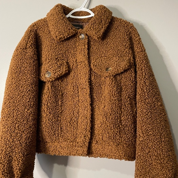 Brown Sherpa Jacket - Picture 1 of 5